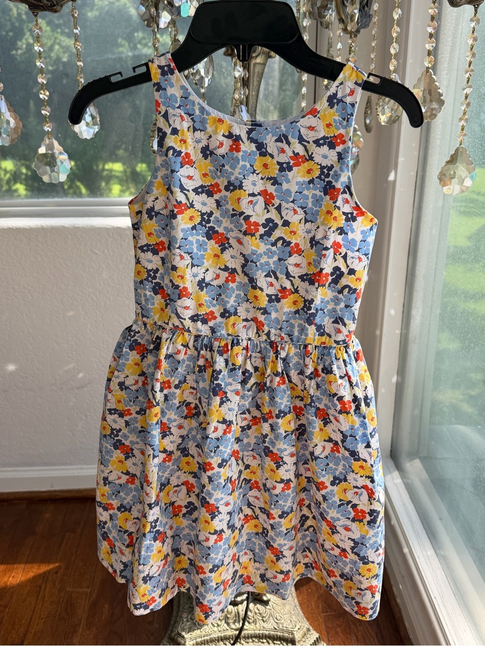 Polo by Ralph Lauren Floral Sundress in Blue, Yellow and Orange